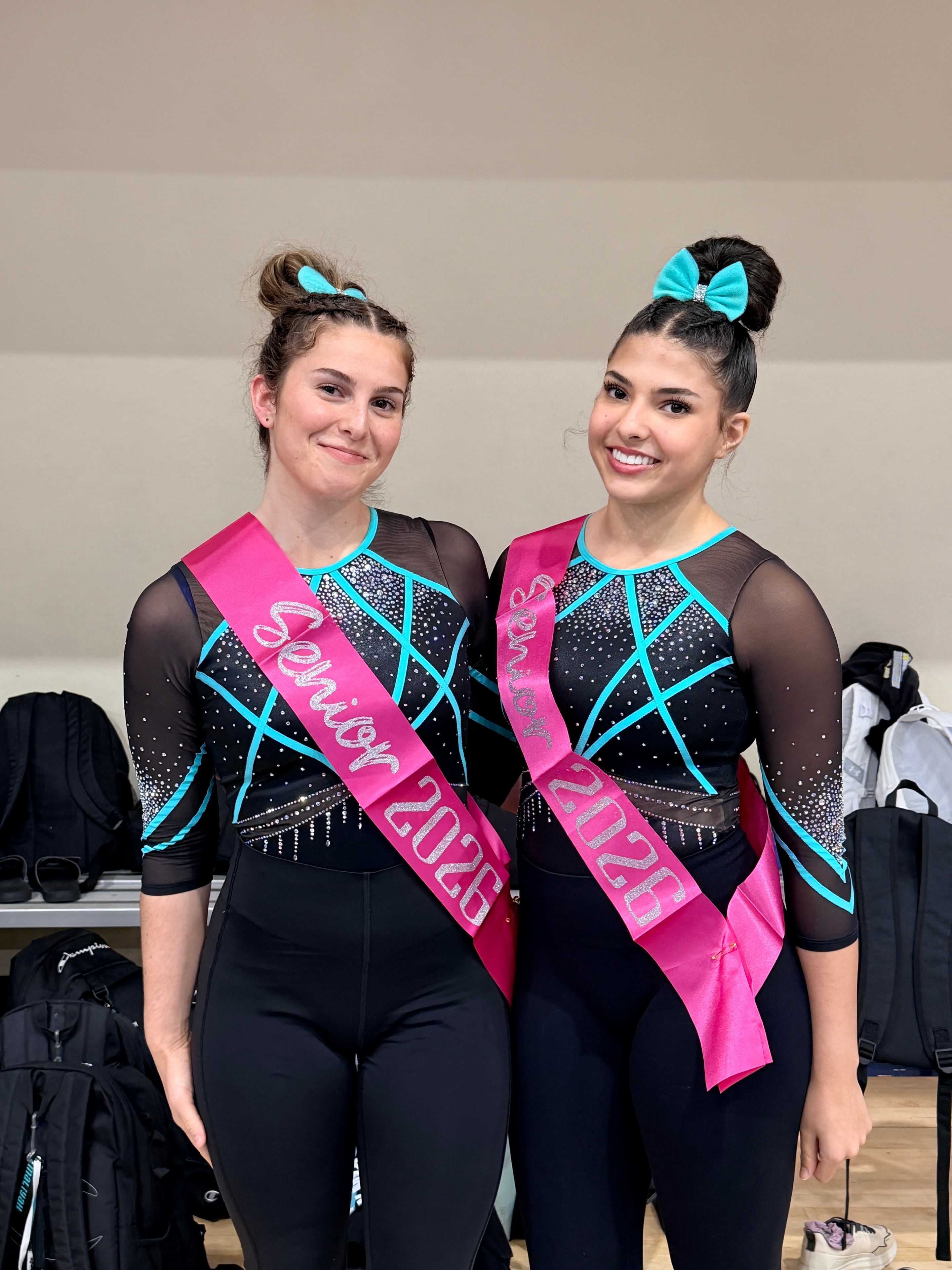Intensity Gymnastics Senior 2026 athletes in competition leotards
