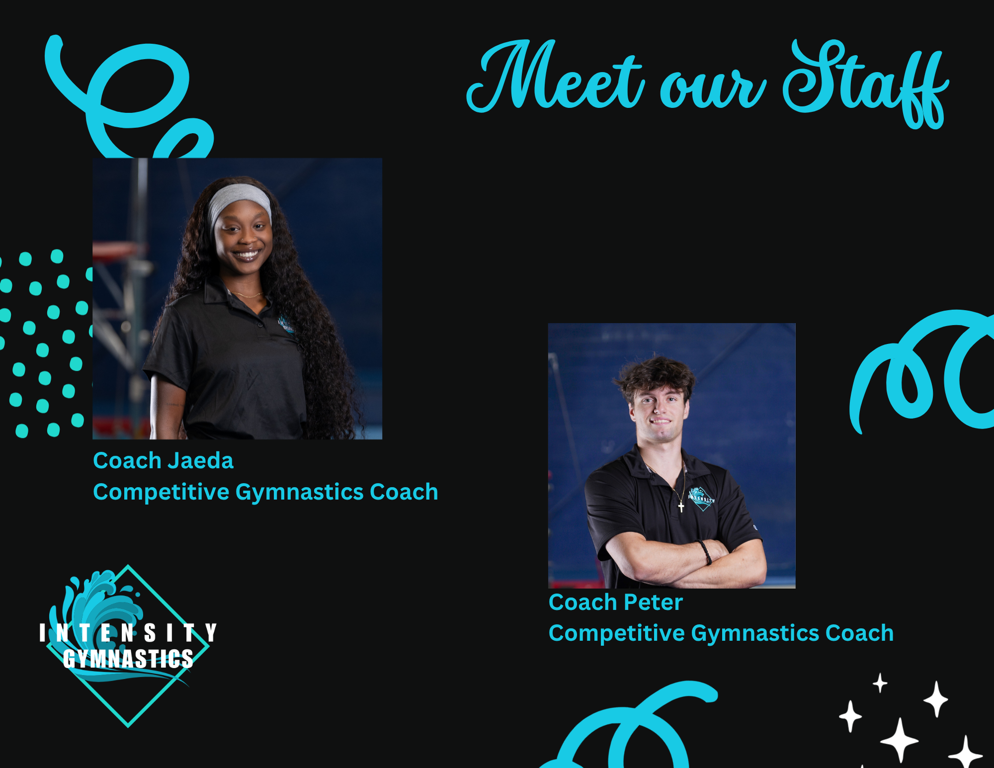 Meet our staff: Coach Jaeda and Coach Peter