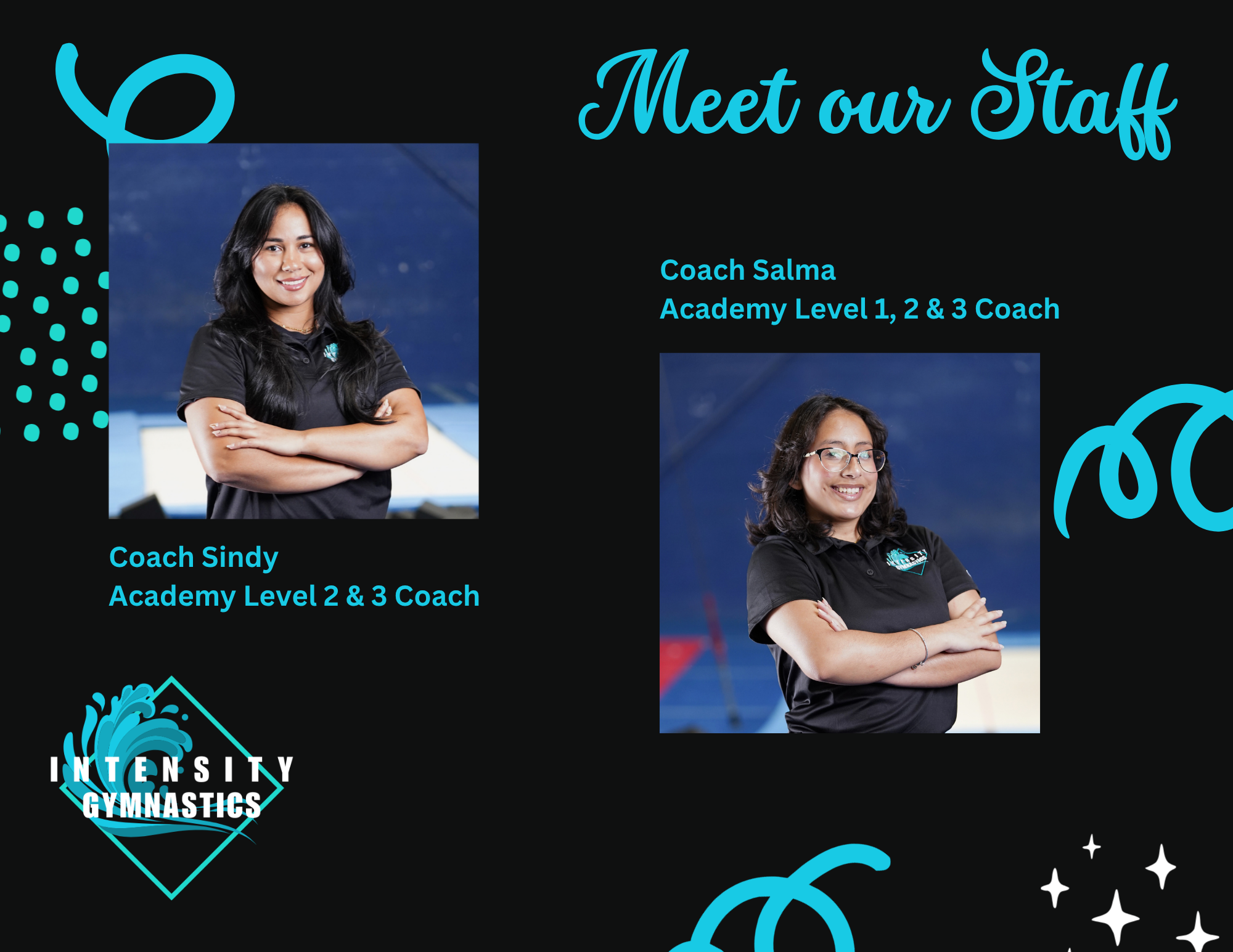 Meet our staff: Coach Sindy and Coach Salma
